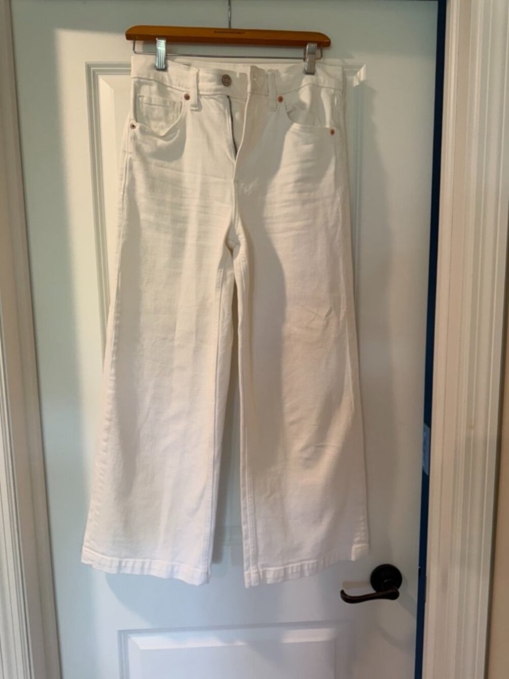White Women's Wide-Leg Jeans